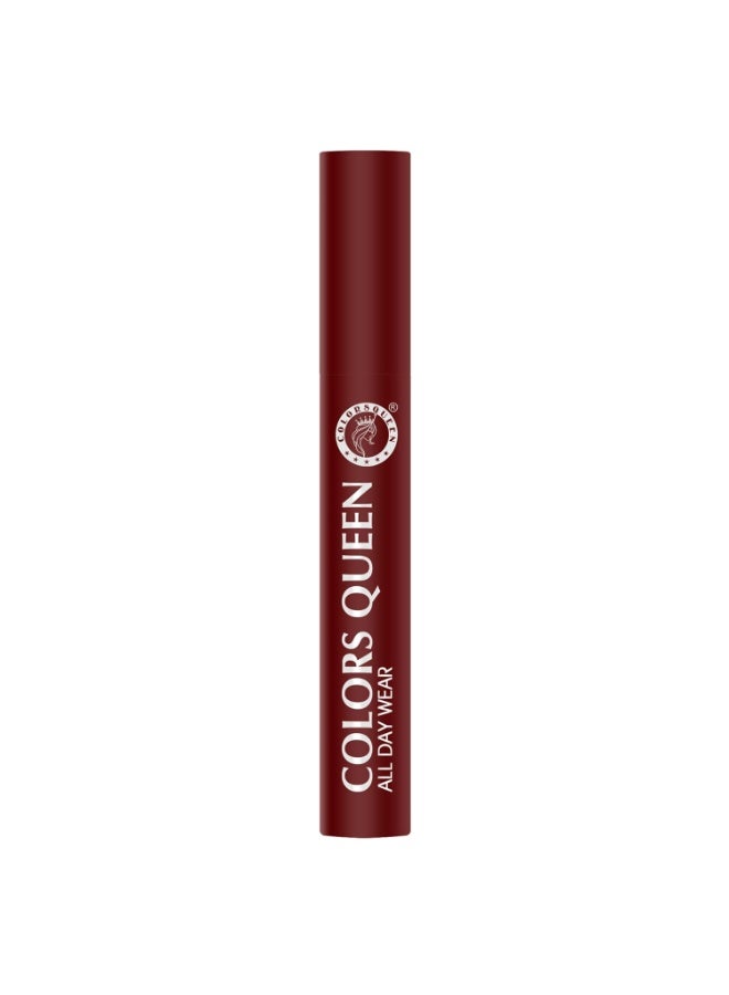 Colors Queen All Day Wear Liquid Lipstick - Deep Maroon, 12g | Highly Pigmented, Long Lasting Matte Lipstick | Smooth One Swipe Application, Lightweight & Non Transfer Liquid Lipstick for Women - Image 2